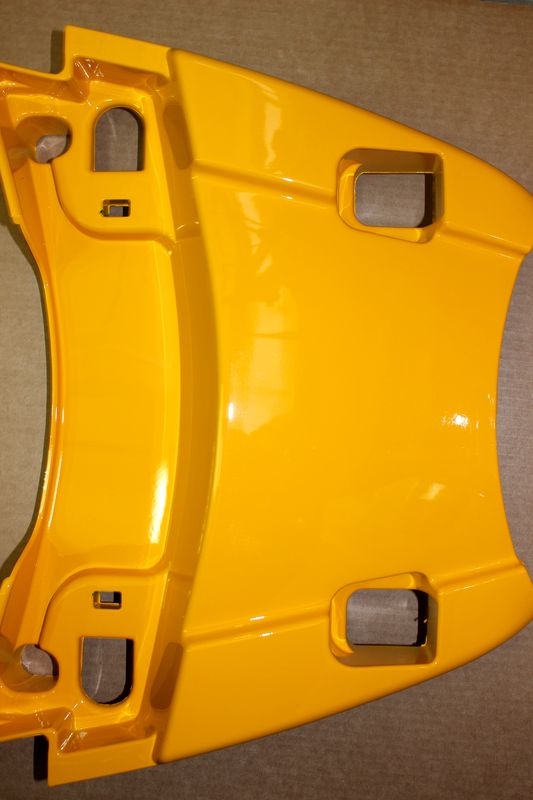 облицовка верхняя, задняя (желтая) - CFMOTO X6 EFI