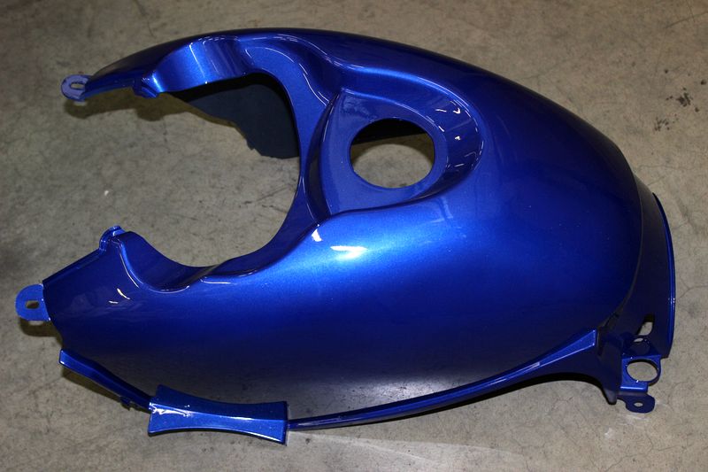 облицовка бензобака верхняя задняя (синий металлик) - CF500-A