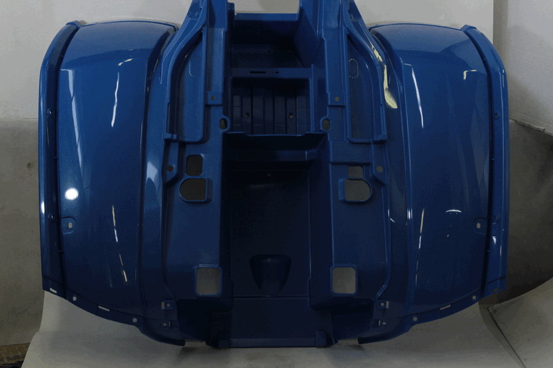 Облицовка задняя (жемчужно-синий / INJECTED PEARL BLUE) - CFMOTO X5 H.O. EFI and EPS