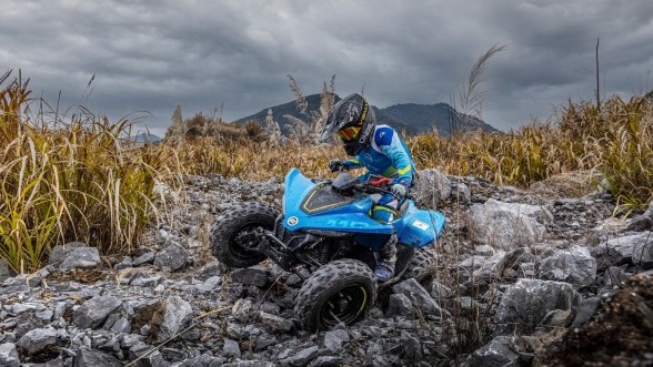 cfmoto cforce 110 голубого цвета
